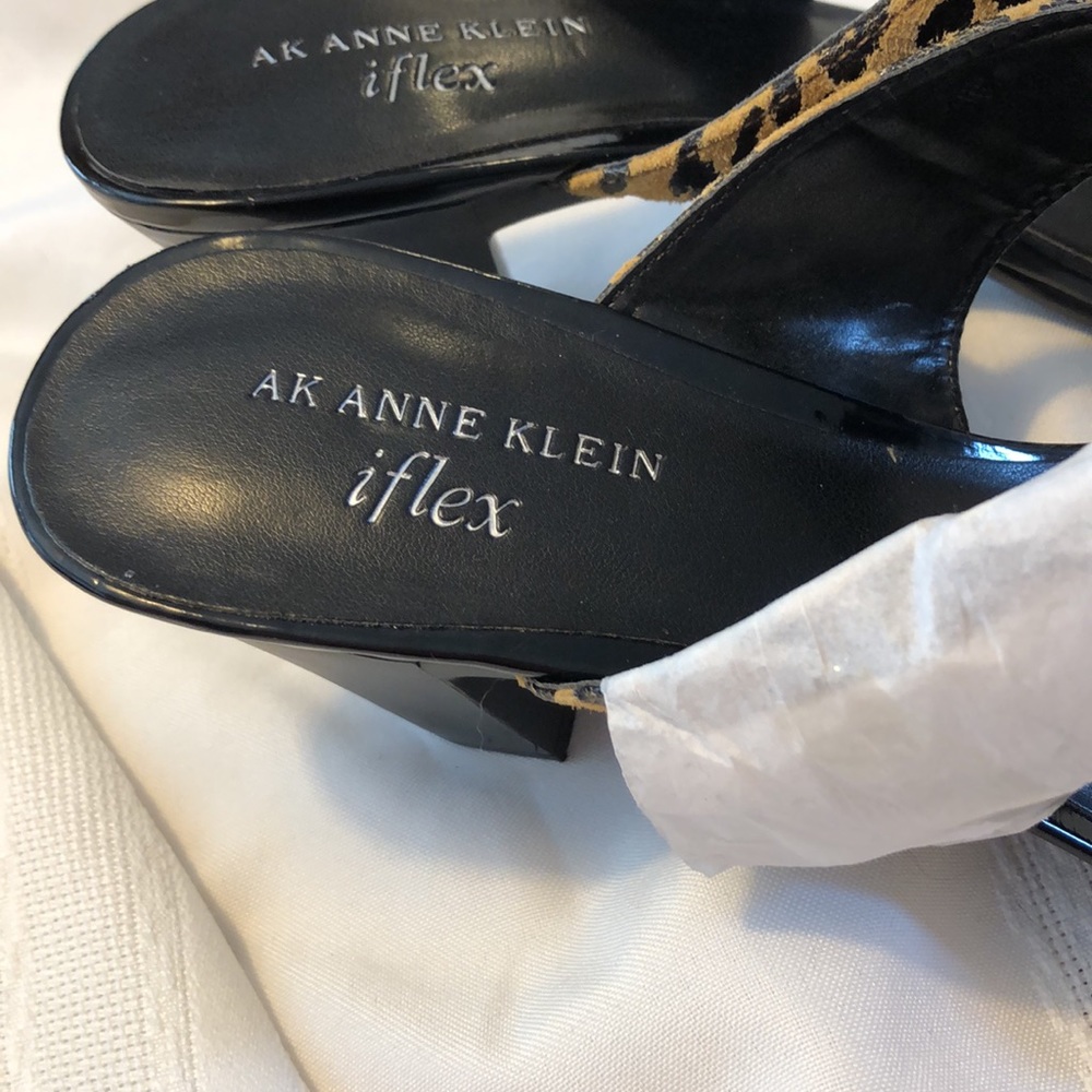 ANNE KLEIN IFLEX nwot sandals size 8.5 W animal - Picture 2 of 11